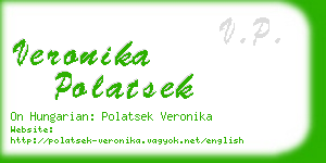 veronika polatsek business card